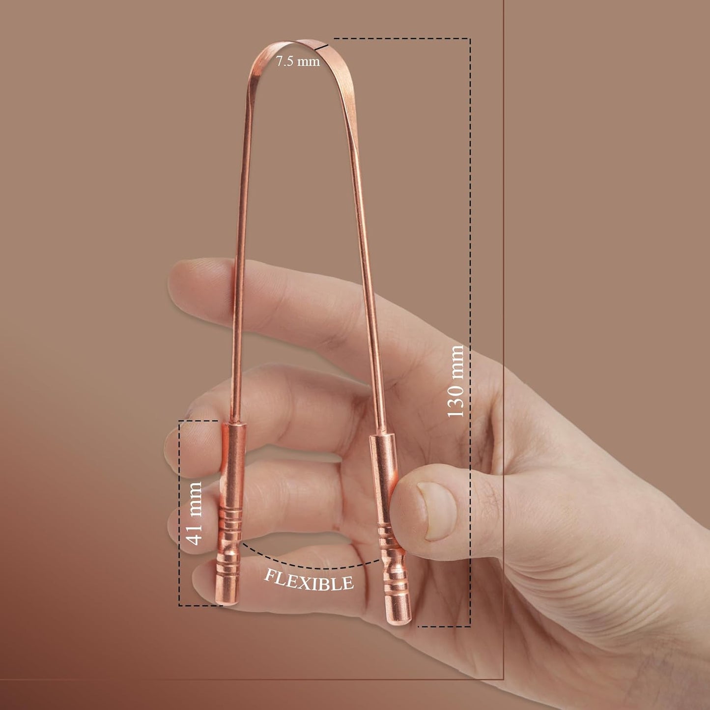 Holidentix Copper Tongue Scraper Cleaner