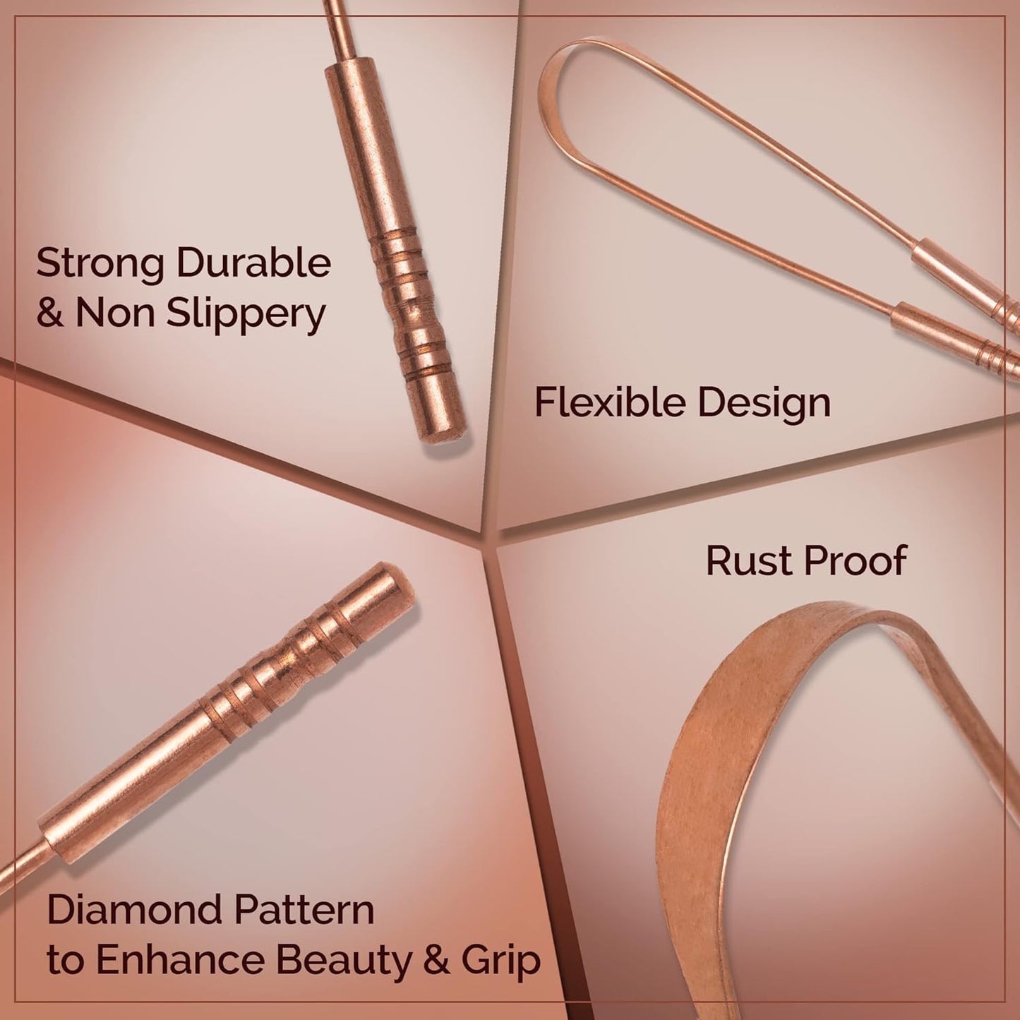 Holidentix Copper Tongue Scraper Cleaner