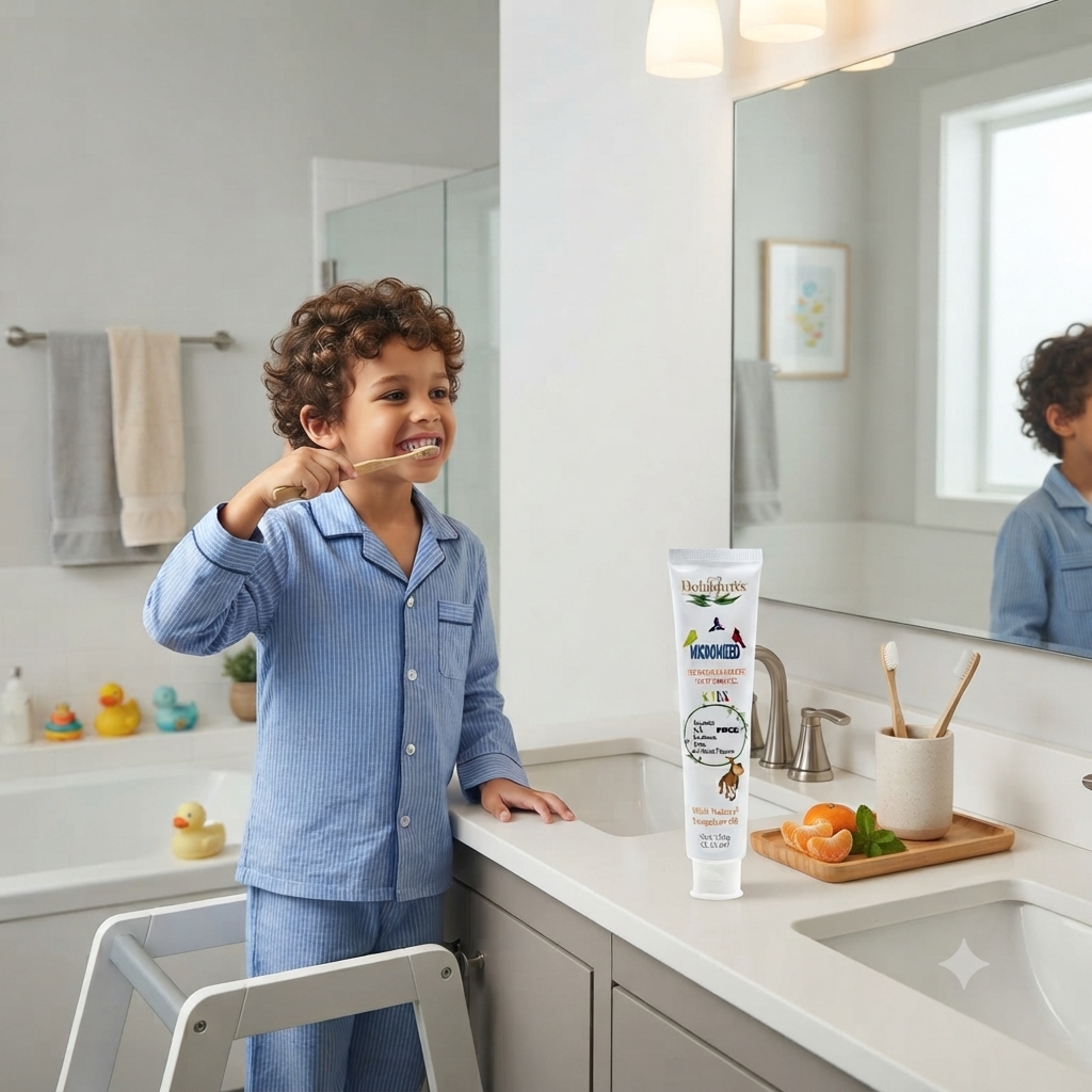 Holidentix Micronized Hydroxyapatite Toothpaste for Kids, Fluoride Free Toothpaste, Appropriate for Sensitive Teeth