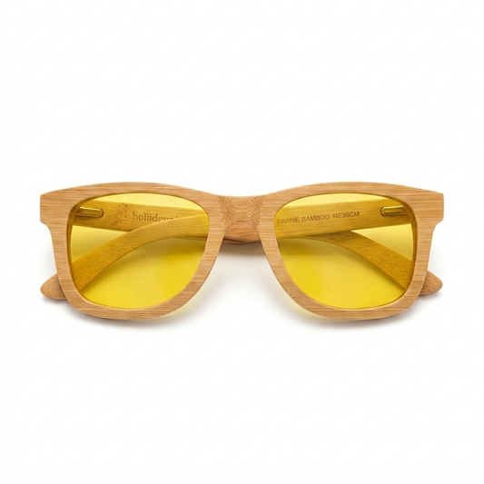 Holidentix ZenVision: Blue Light Blocking Bamboo Wood Glasses – Daytime Focus & Eye Strain Relief