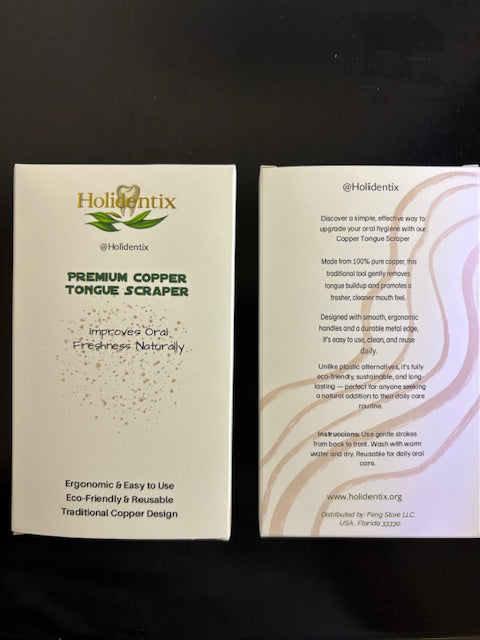 Holidentix Copper Tongue Scraper Cleaner