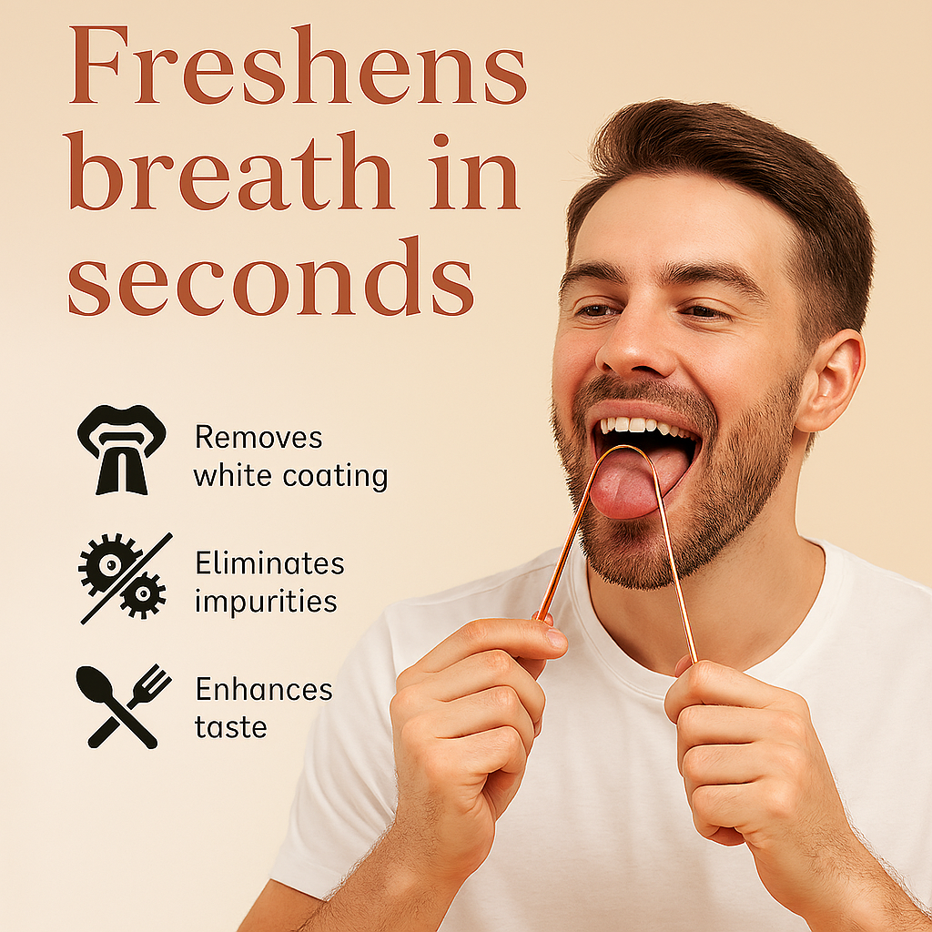 Holidentix Copper Tongue Scraper Cleaner