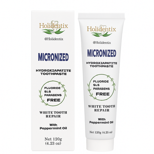 Holidentix  Micronized Hydroxyapatite Toothpaste, Fluoride Free Toothpaste, Appropriate for Sensitive Teeth